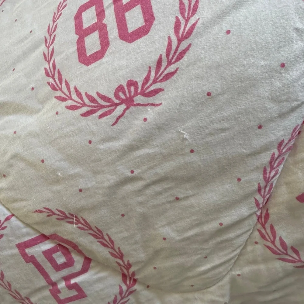 Vintage Victoria's Secret Pink Reversible Comforter Twin/Twin‎ XL monogram dog